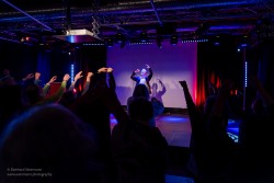 Bilder von Singen aus voller Kehle im Pavillon der IG Kultur, aufgenommen am 10.März 2025 von Eberhard Weinmann